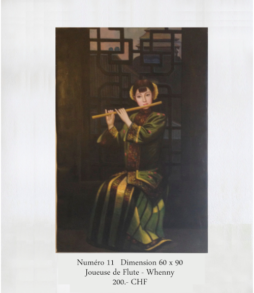 Joueuse de flute Whenny Peinture