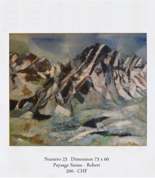 Paysage Suisse Robert Peinture