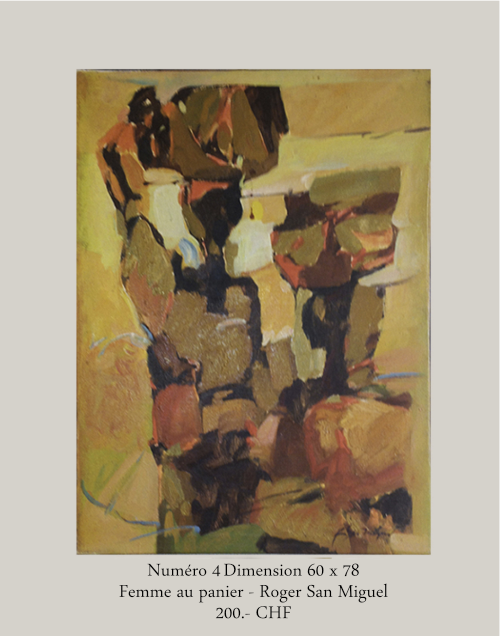 femme panier peinture