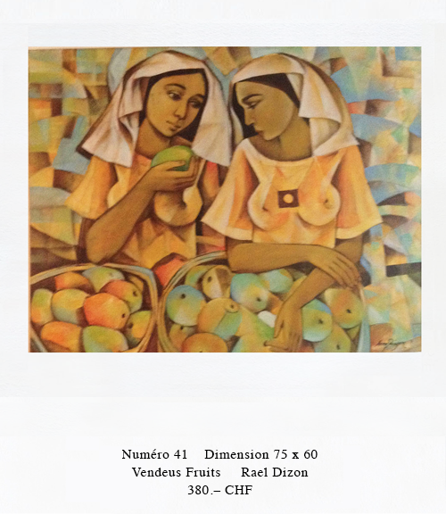 Vendeuse de fruits Peinture