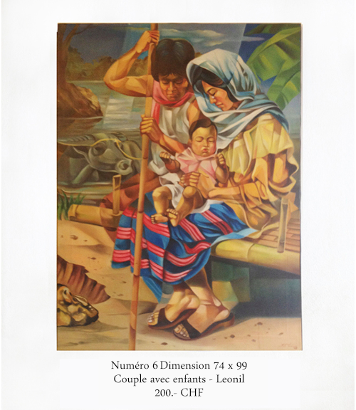 couple enfants peinture