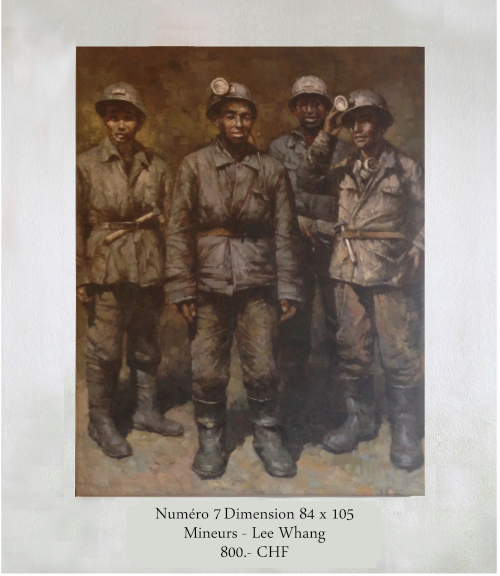 Mineurs Lee Whang peinture
